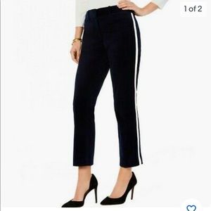 NWT TOMMY HILFIGER Women Side Stripe Bristol Slim Ankle Dress Pants Sz 4